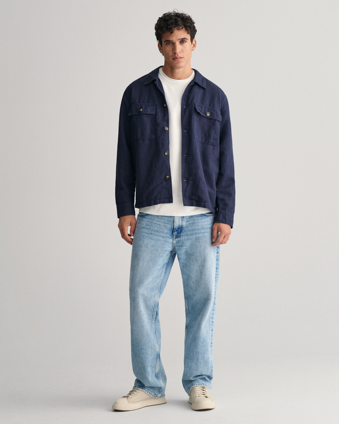 Graphic sweatshirt med tryk og crewneck