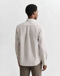 Regular fit klassisk bankerstribet Oxford-skjorte