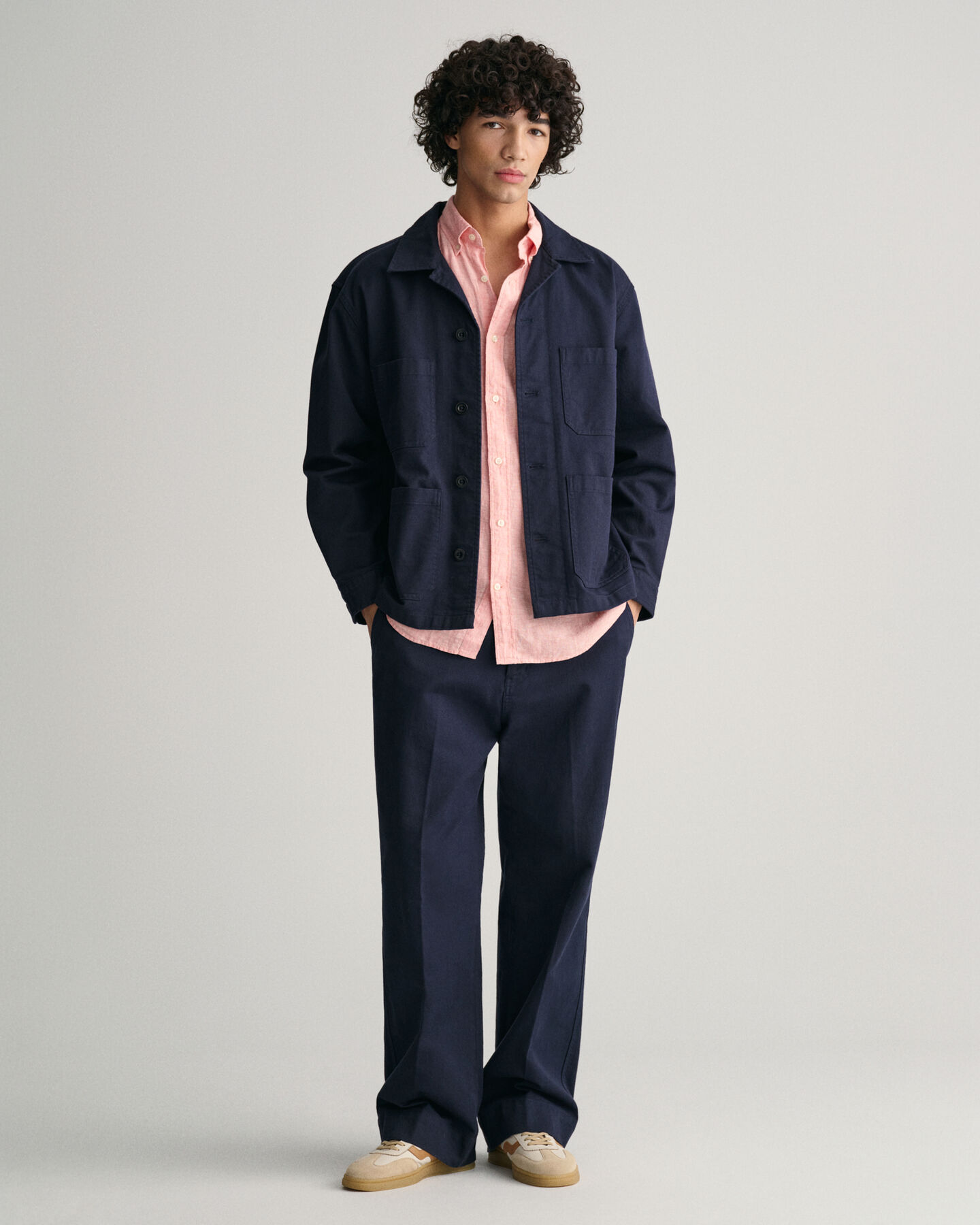 Regular fit h&oslash;rskjorte med korte &aelig;rmer