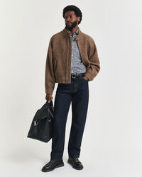 Regular fit gingham skjorte af twill