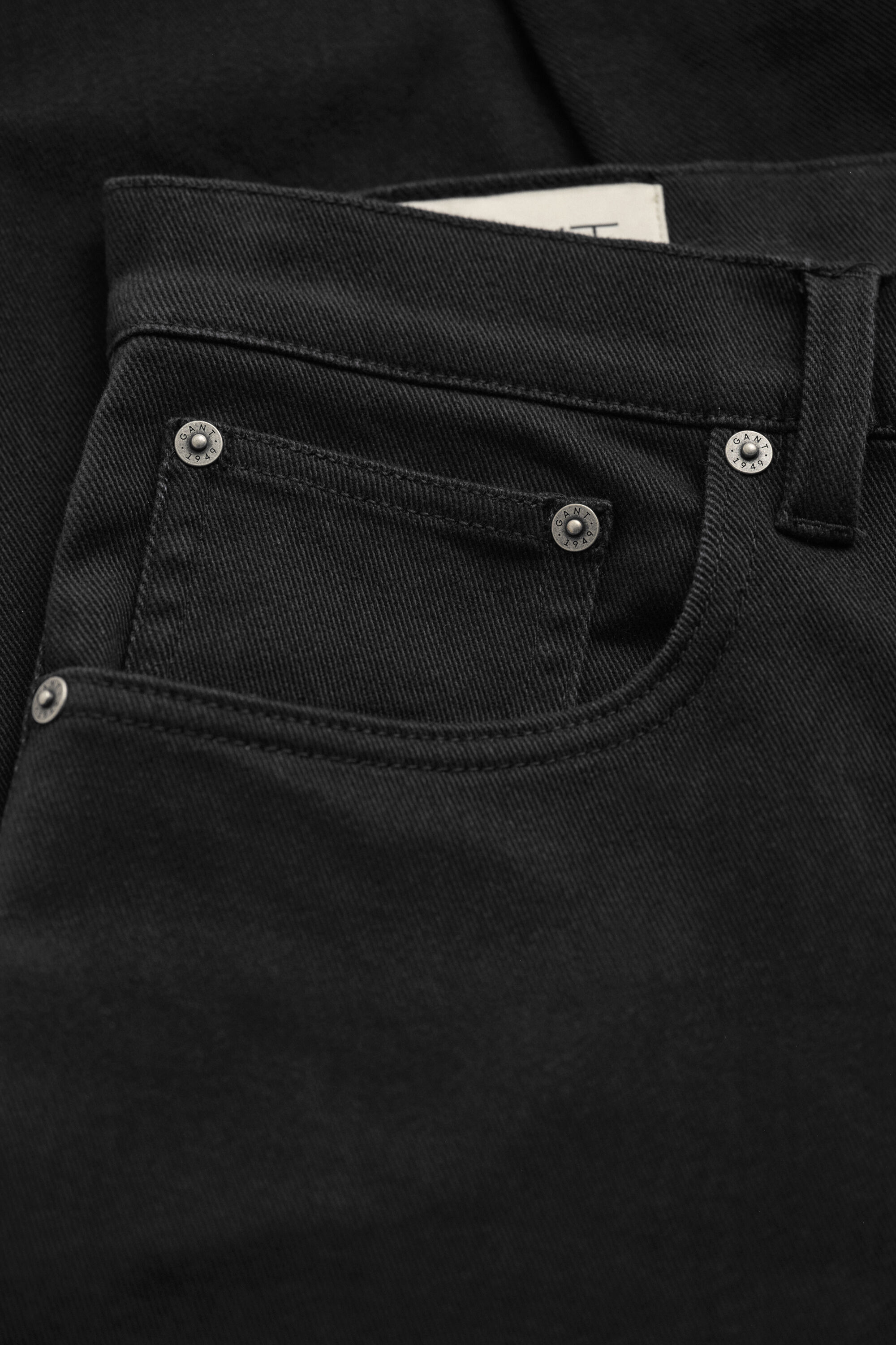 Regular fit jeans i twill