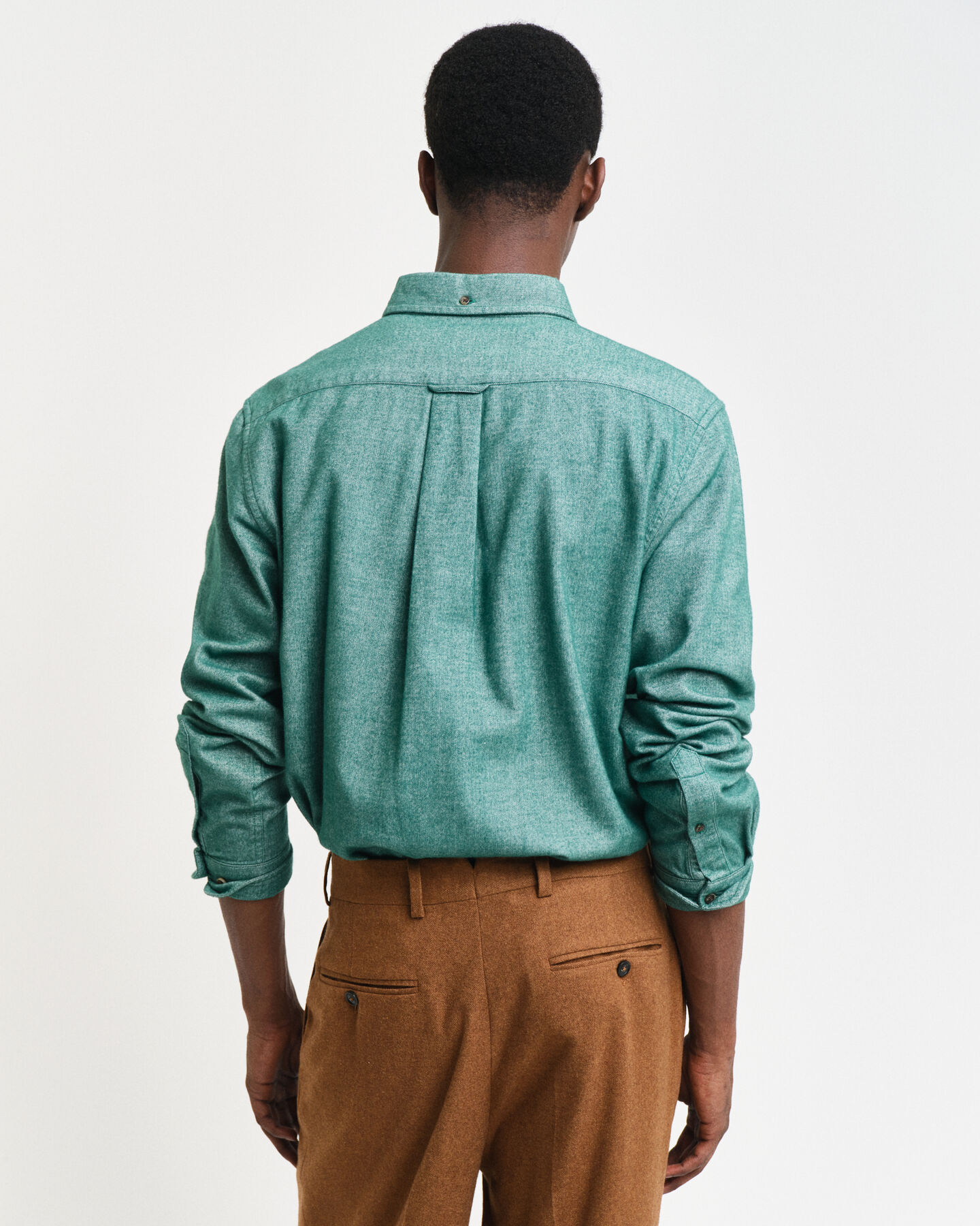 Regular fit sildebensm&oslash;nstret flannelskjorte