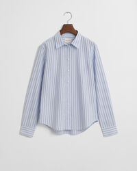 Regular fit poplin skjorte med tynde striber