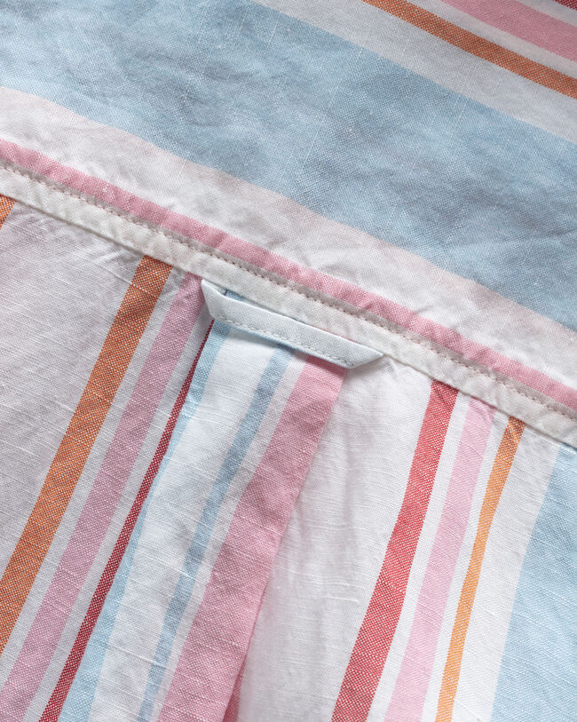 Oversized flerstribet skjorte