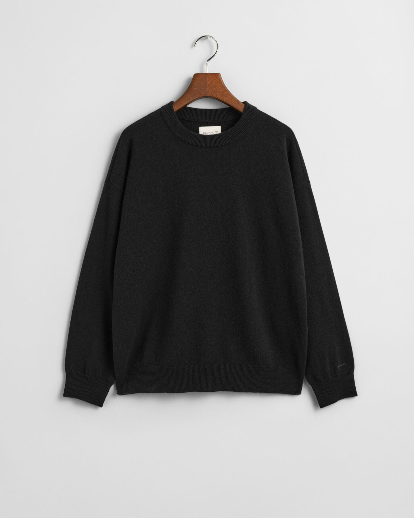 Crewneck sweater i ekstra fin lammeuld