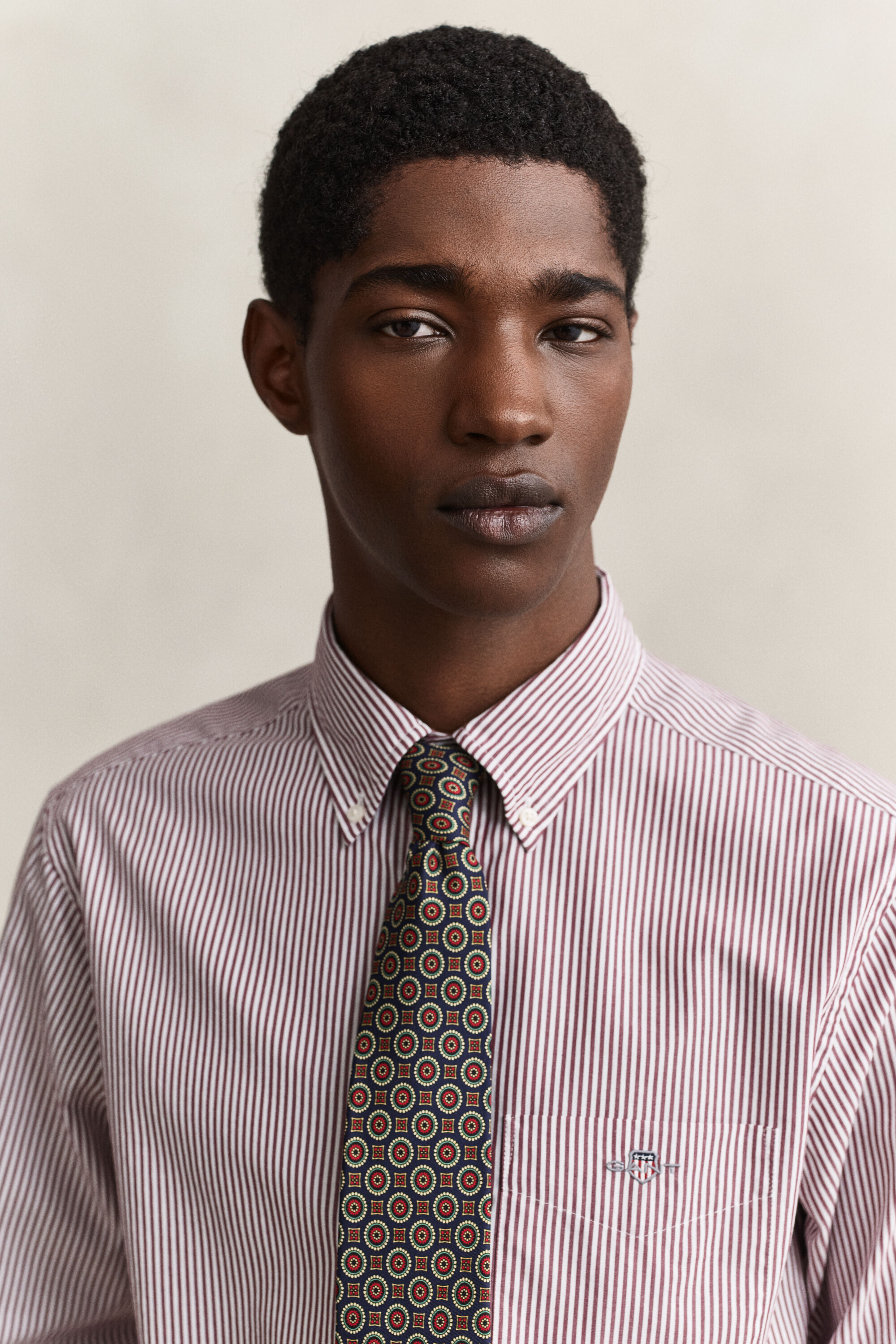 Classic Regular poplin skjorte med striber