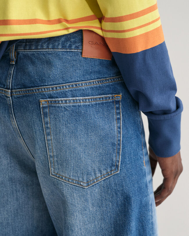 Loose Fit jeans med vintage-vask