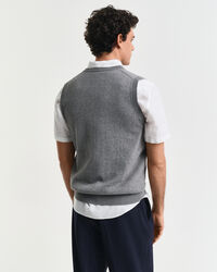 Klassisk vest af bomuld