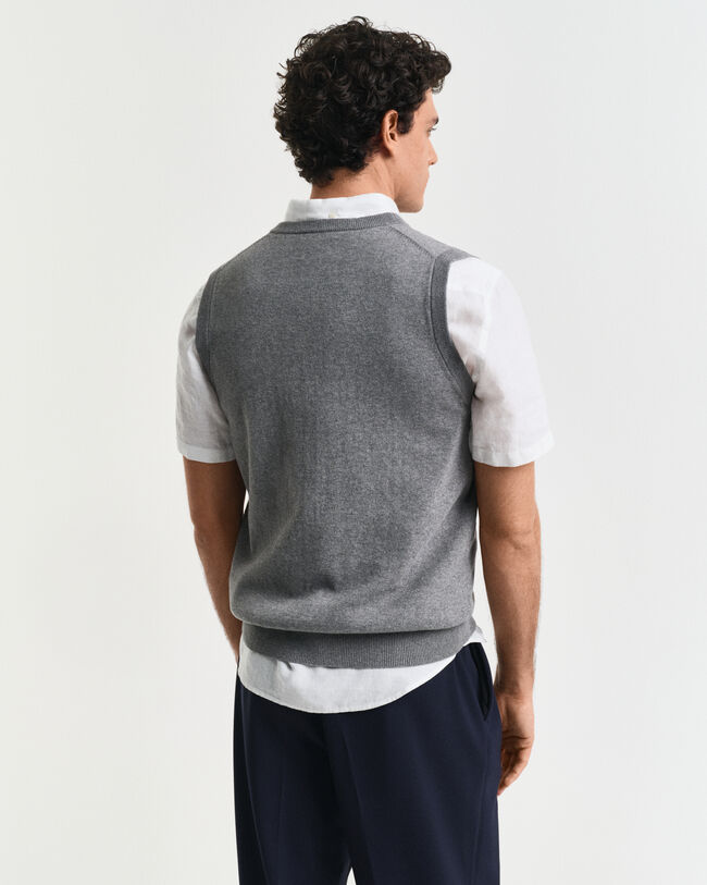 Klassisk vest af bomuld