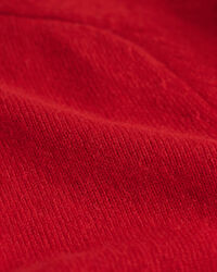 Crewneck sweater i uld med sadelskuldre