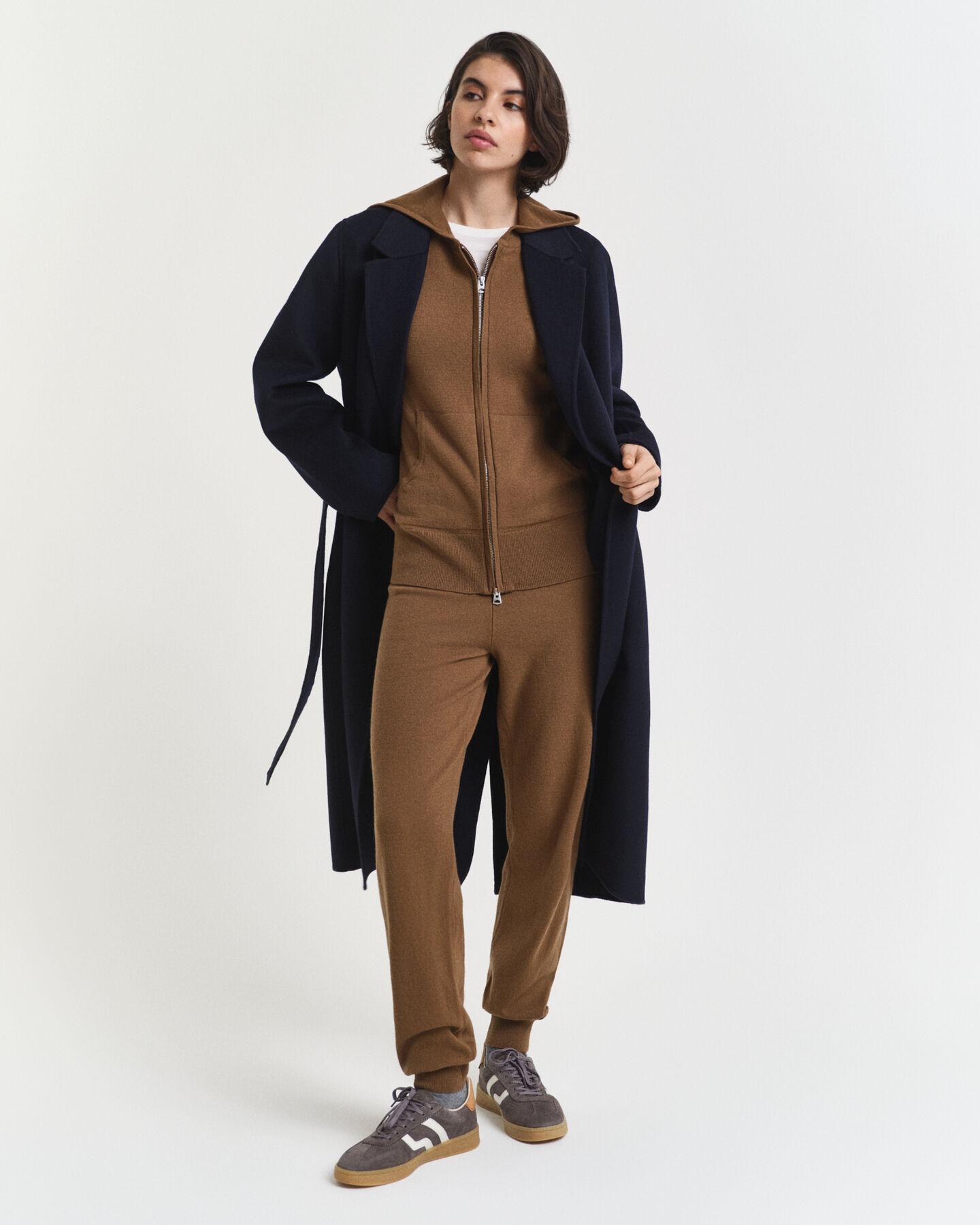 Strikkede bukser af ekstra fin lammeuld