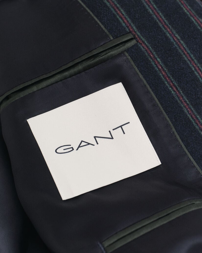 Stribet Club Blazer i flannel