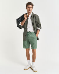 Relaxed fit shorts af h&oslash;r med l&oslash;besnor
