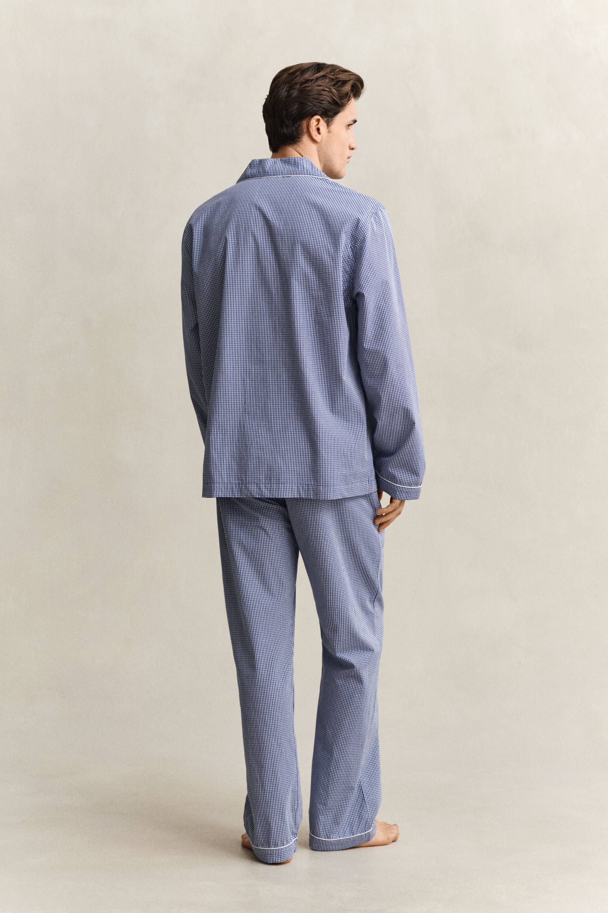 Gingham poplin pyjamassæt