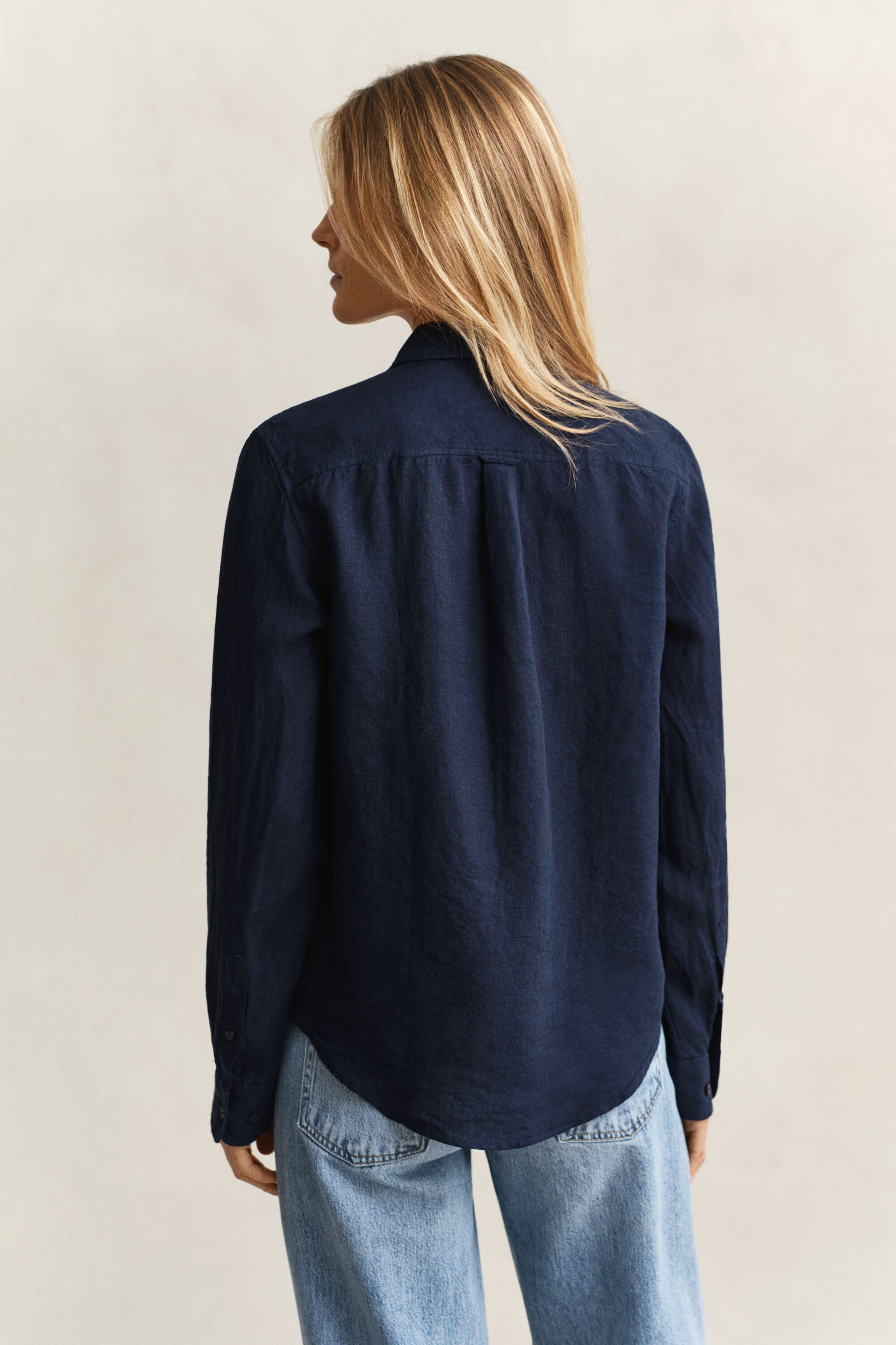 Regular fit skjorte af hør