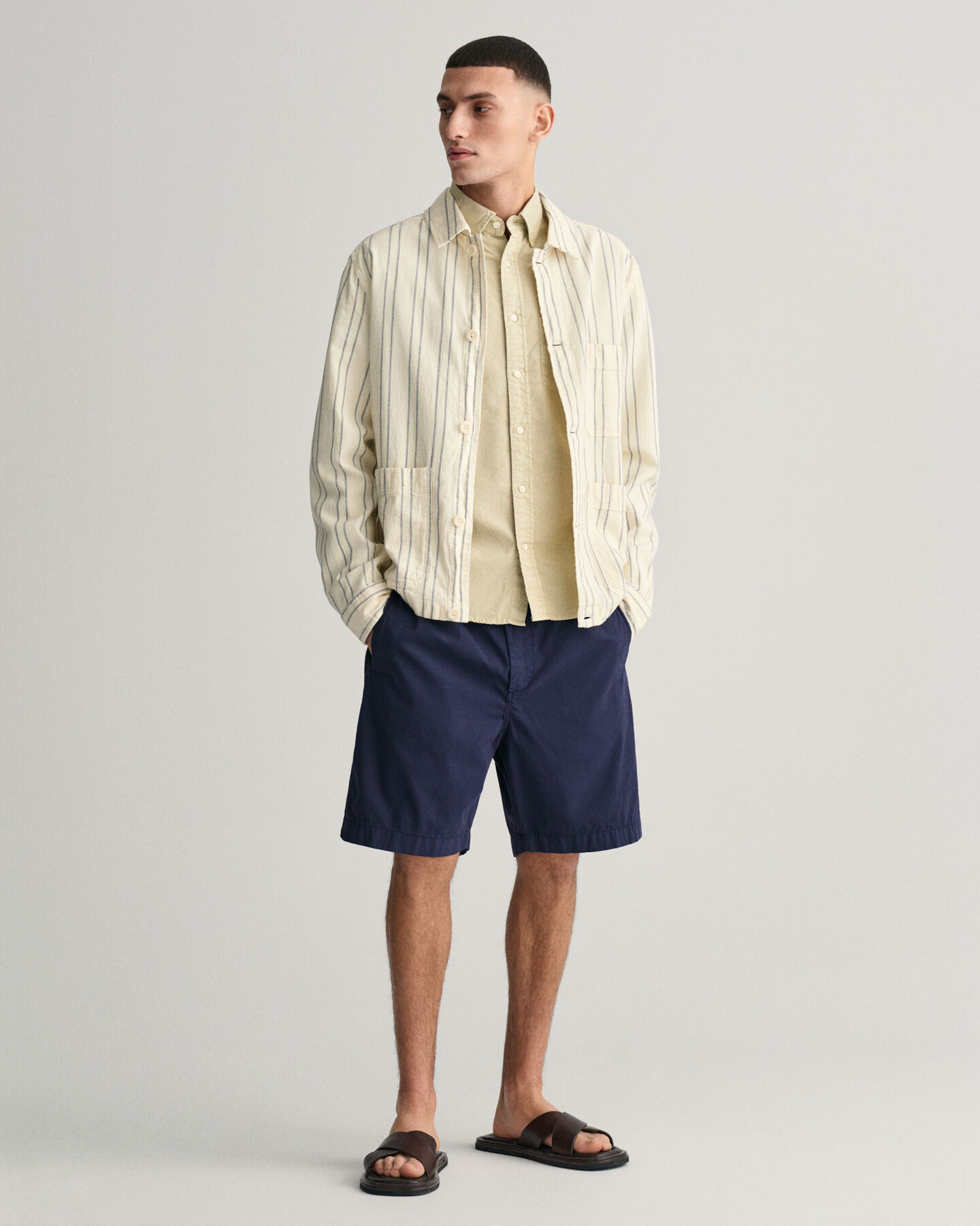 Regular fit Sunfaded Archive Oxford skjorte