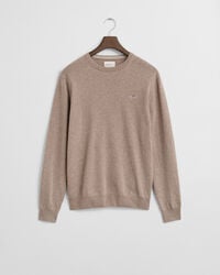 Crewneck sweater i ekstra fin lammeuld