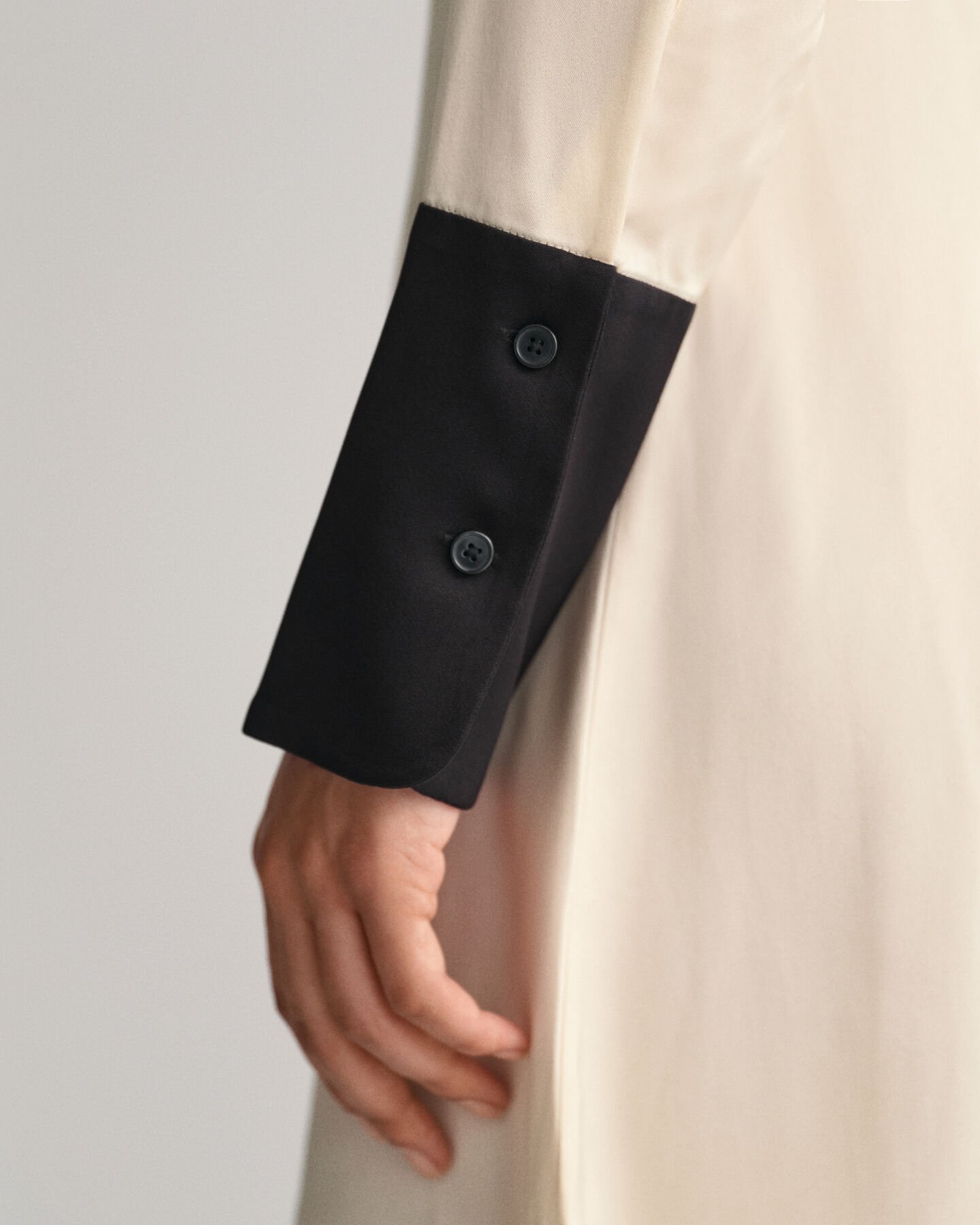 Skjortekjole med farveblokke