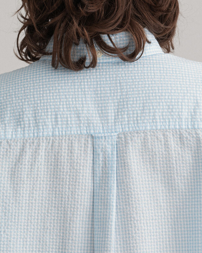 Relaxed fit gingham skjorte