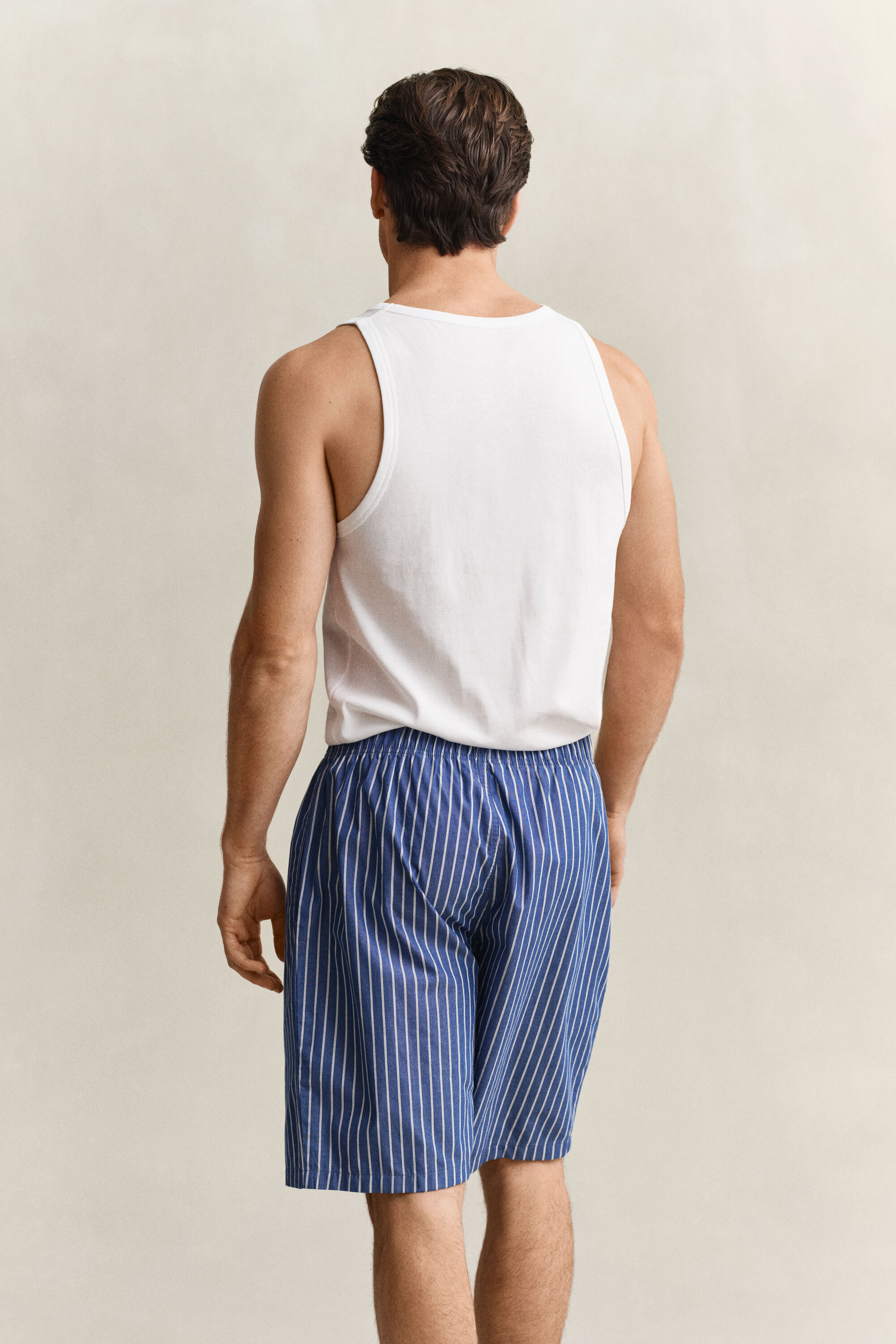 Stribede poplin pyjamasshorts