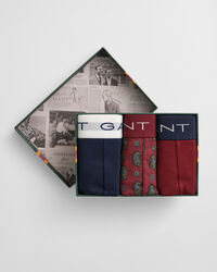 3-Pack trunk-underbukser med paisley-tryk i gaveæske