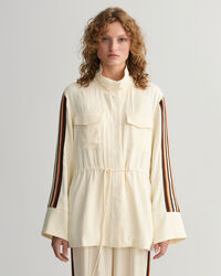 Relaxed fit stribet jakke