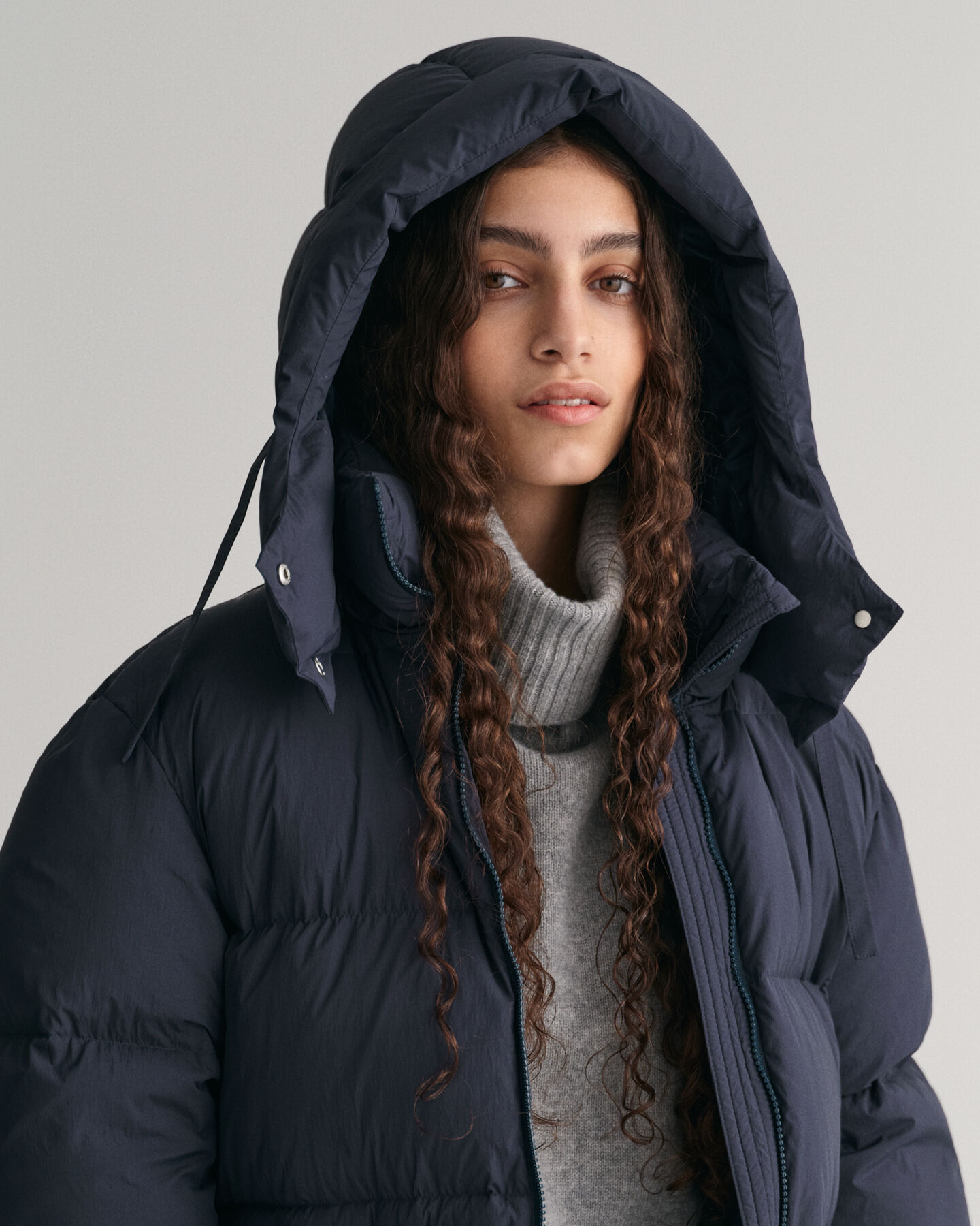 Dunfrakke i fuld længde