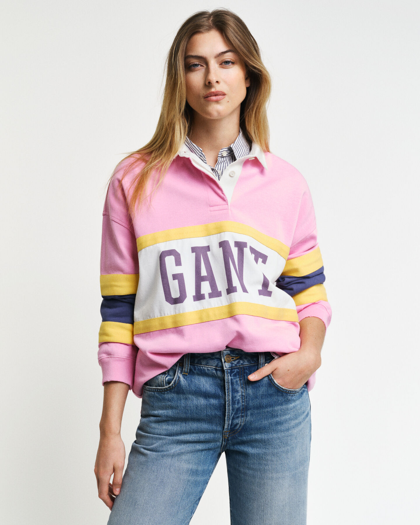 Rugger med farveblokke