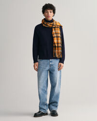 Tekstureret sweater med rullekrave