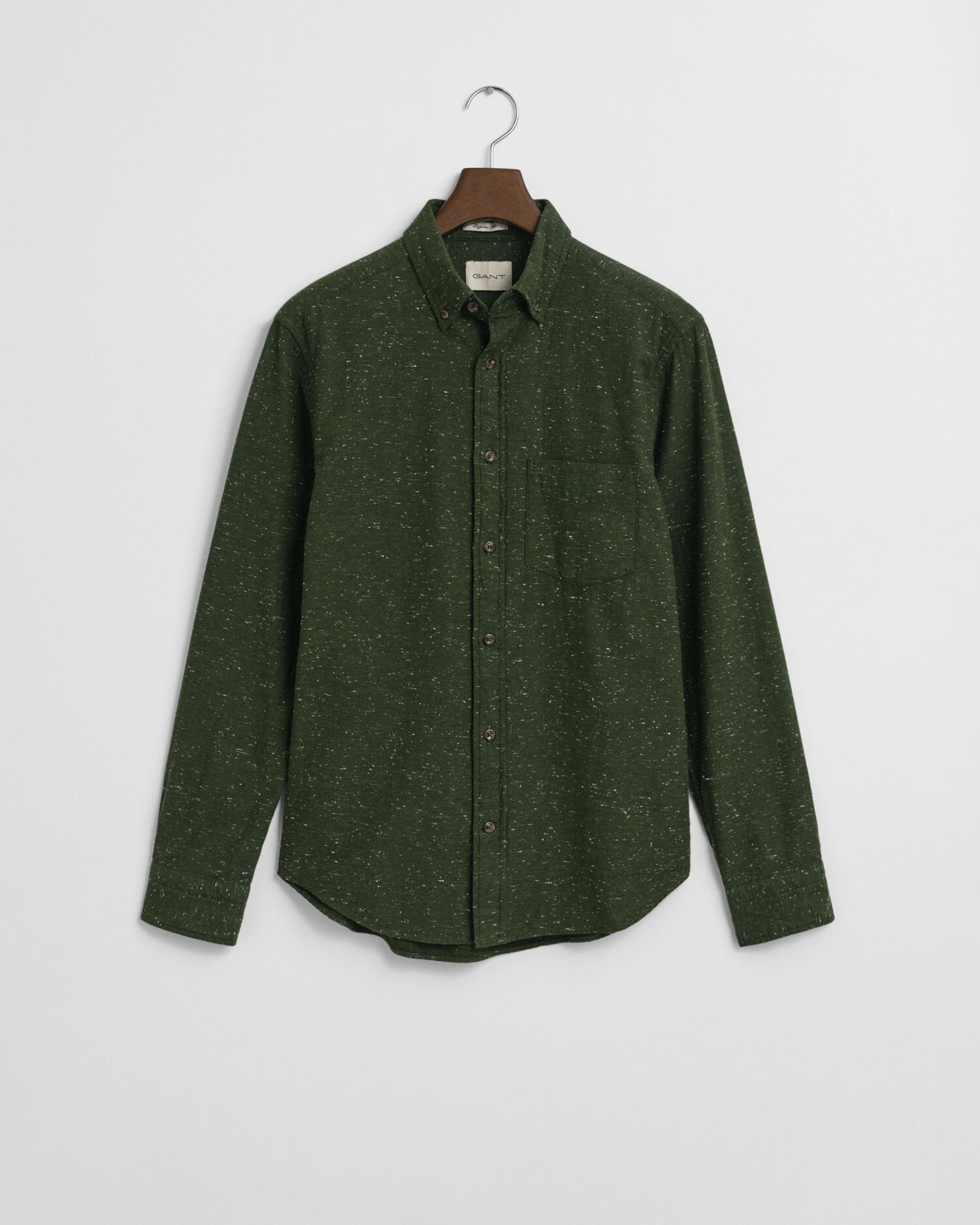 Regular fit flannelskjorte med nister