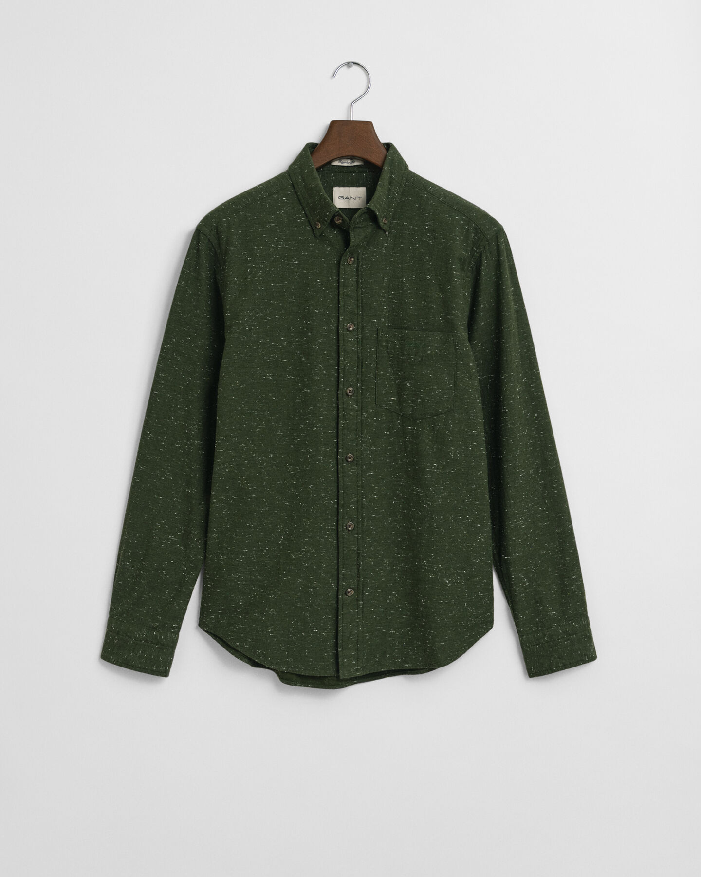 Regular fit flannelskjorte med nister