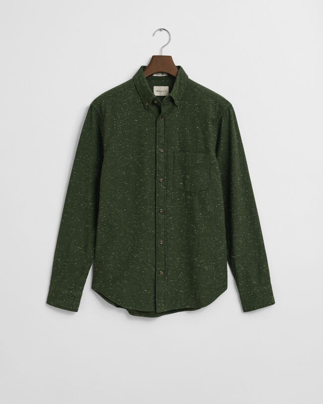 Regular fit flannelskjorte med nister