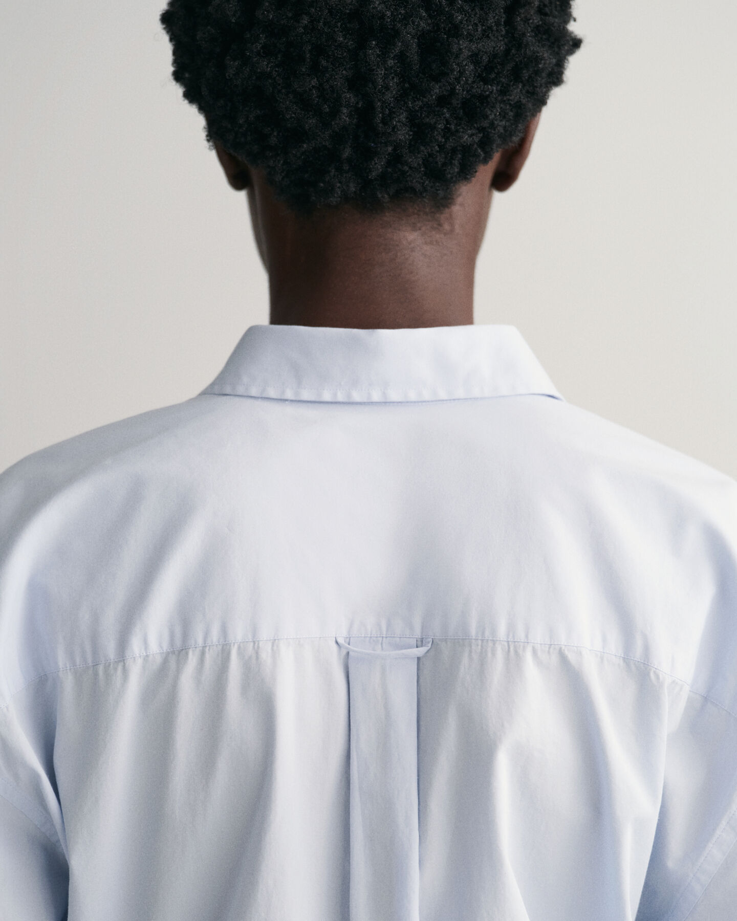 Oversized kompakt poplinskjorte