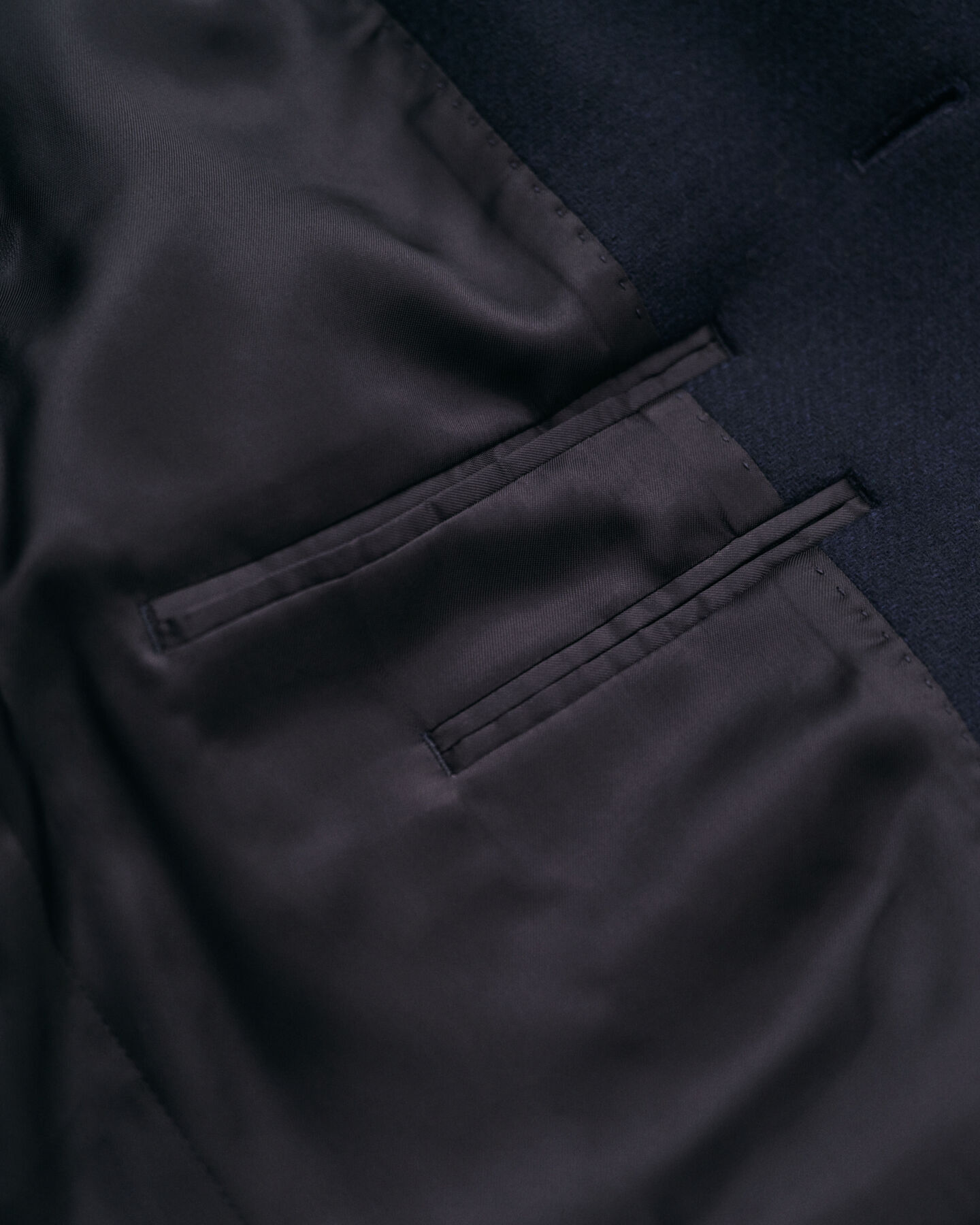 Tailored fit klassiske overjakke af uld