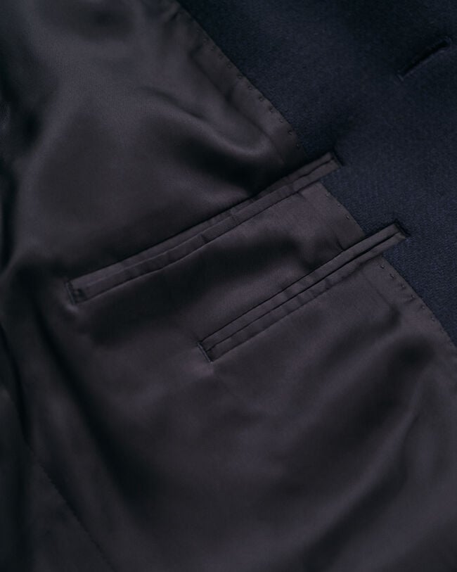 Tailored fit klassiske overjakke af uld