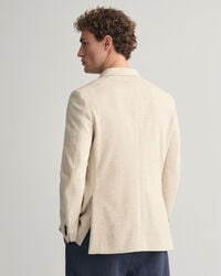 Blazer af bomuld og h&oslash;r