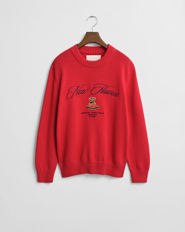 Sweater med grafik og crewneck