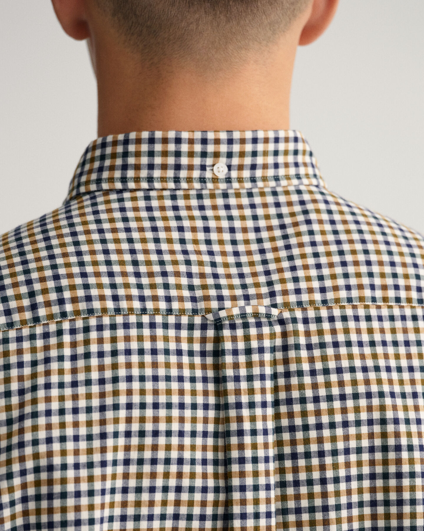 Regular fit gingham skjorte af twill