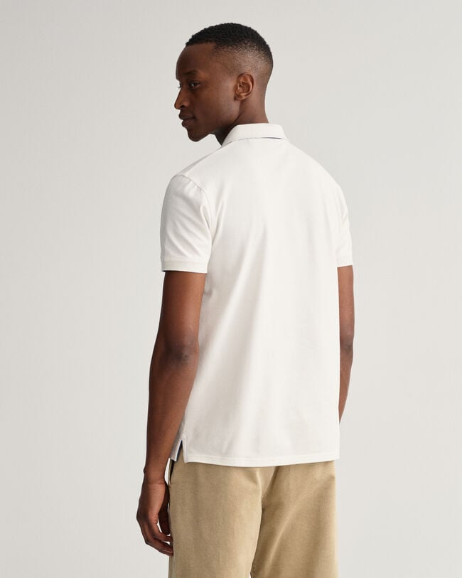 Contrast piqué Rugger med krave