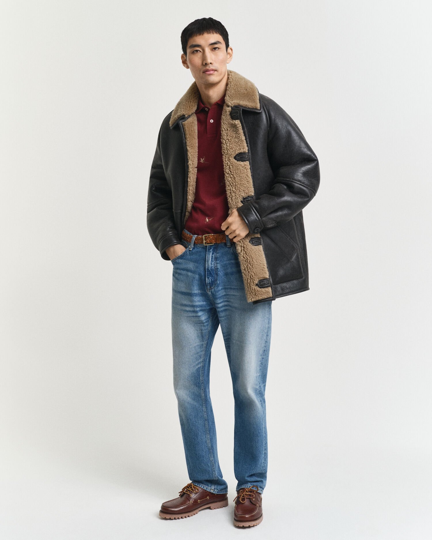 Broderet poloskjorte