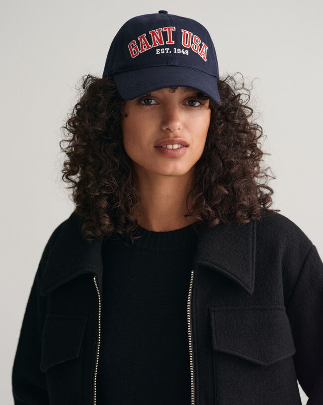 Boucl&eacute; jakke med lynl&aring;s