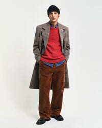 Crewneck sweater med uldnister