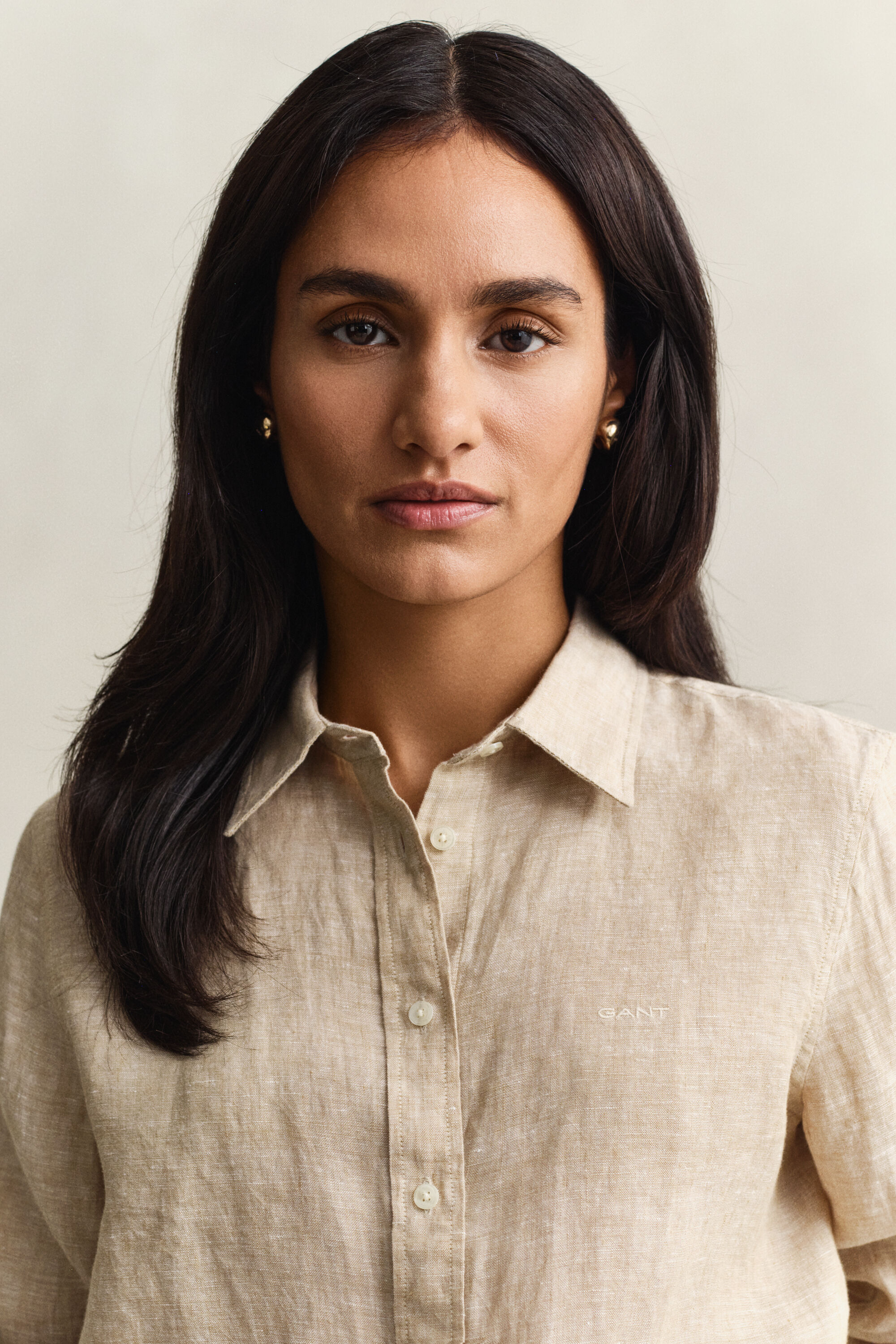 Regular fit skjorte af hør