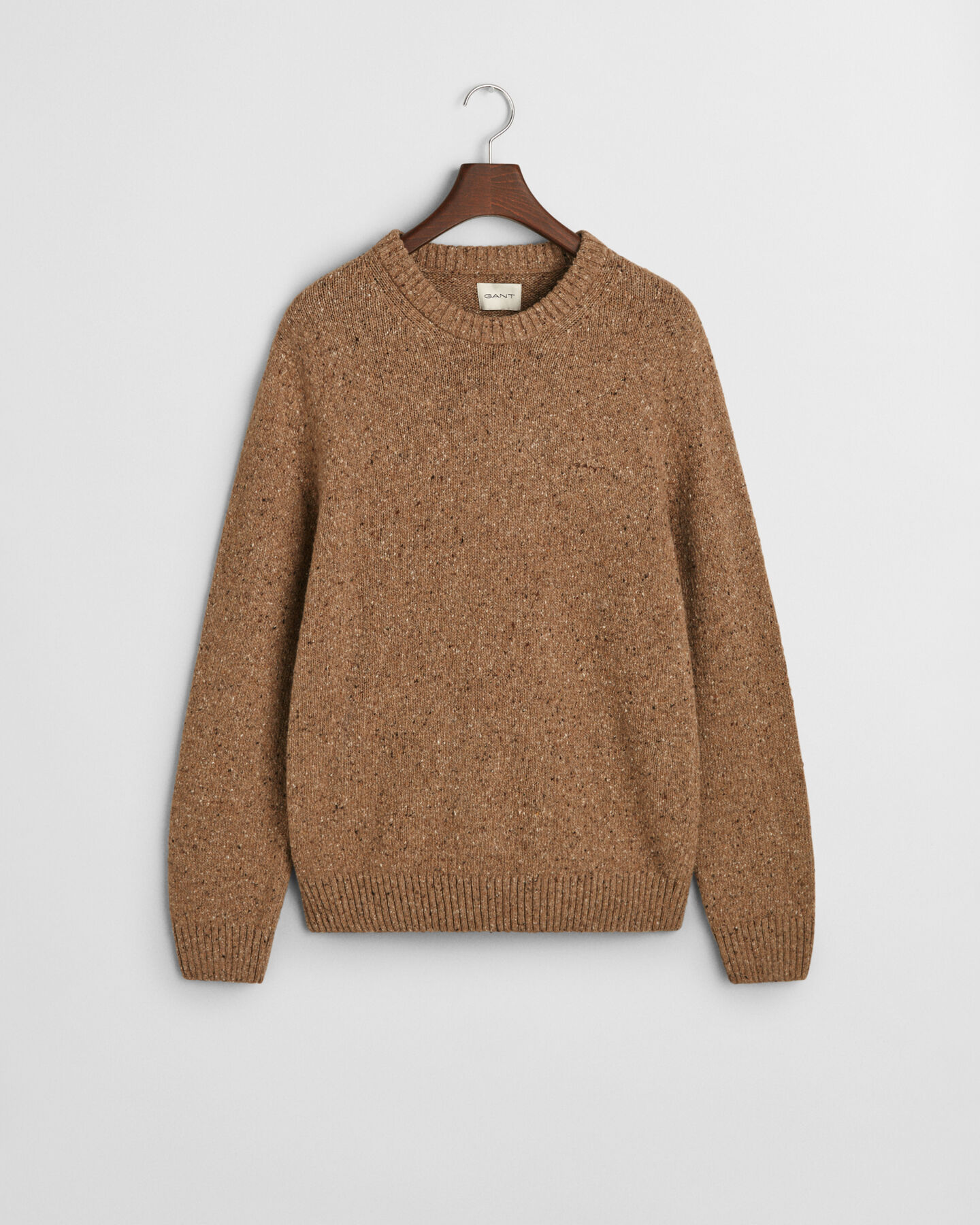 Crewneck sweater med uldnister
