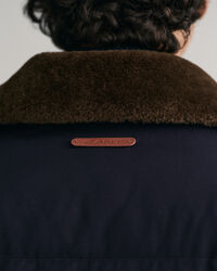 Vatteret pufferjakke i flannel