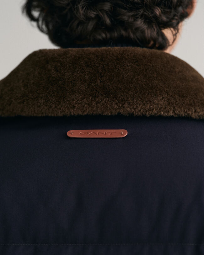 Vatteret pufferjakke i flannel