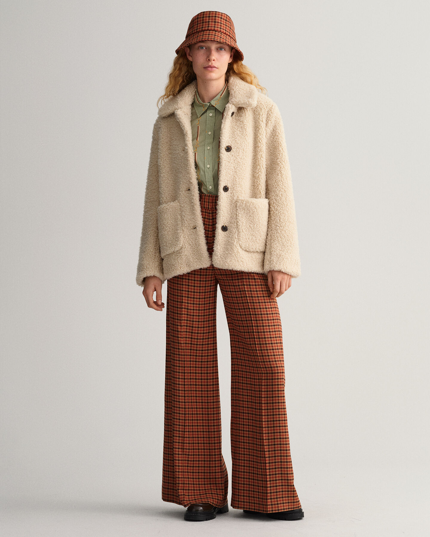 Regular fit American Luxe skjorte af bomuldsvoile