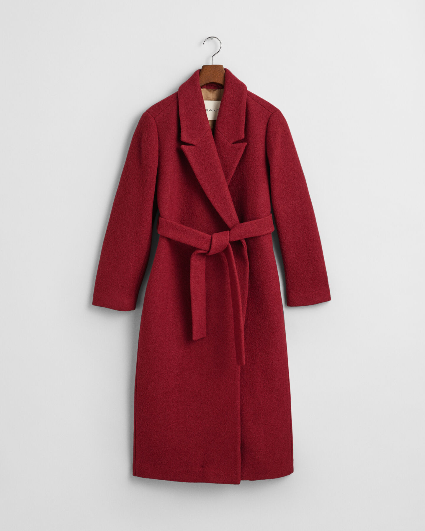 Slå om-frakke med tekstur