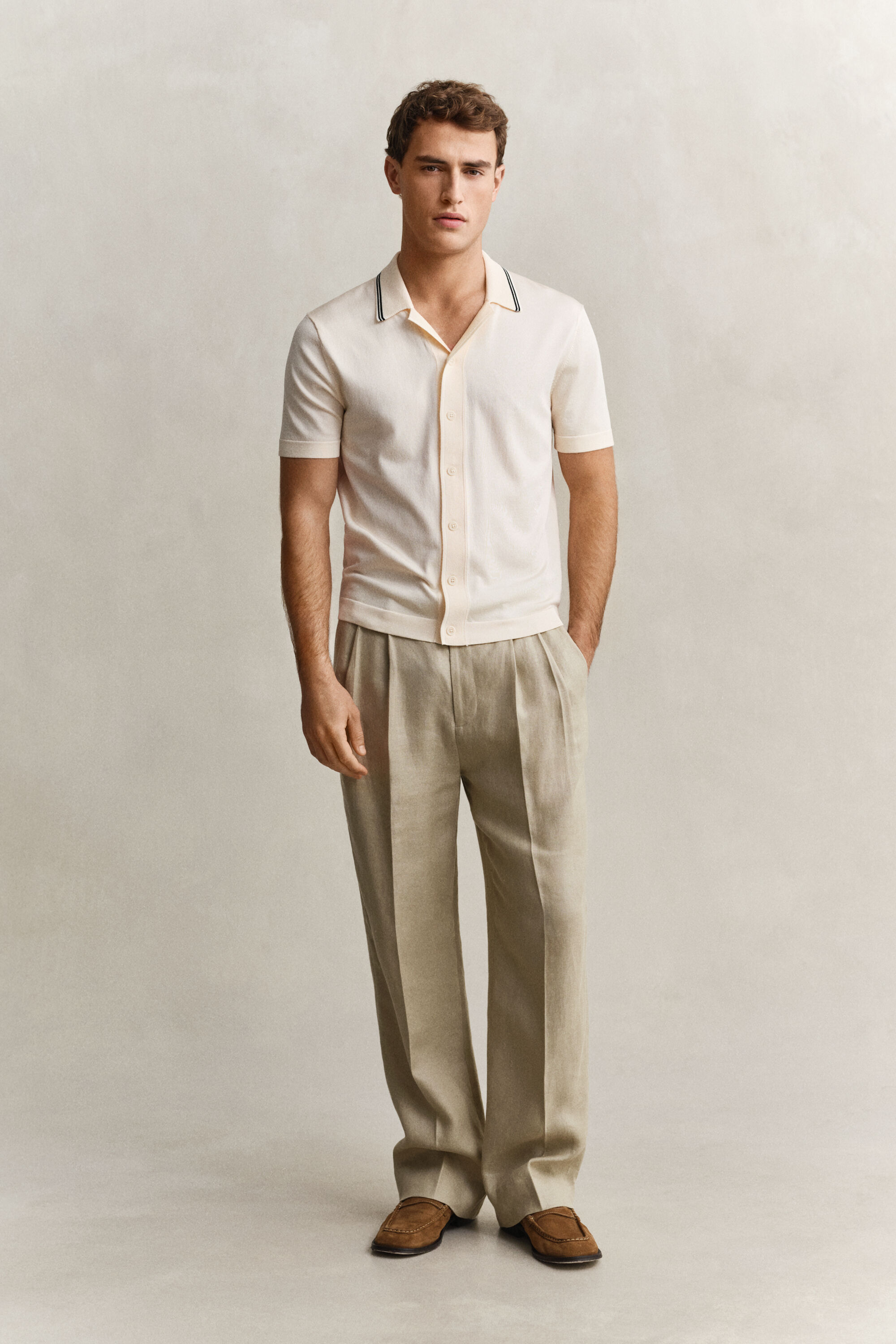 Jakkesæt-bukser af hør