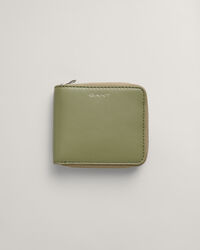 Læderpung med lynlås